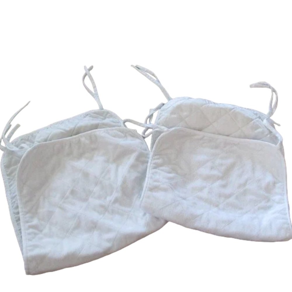 Koala Baby 2 Pc‎ Infant Changing Pads Unisex 26.5"x13.75" White Ties Rectangular